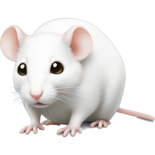 tiny white mouse emoji