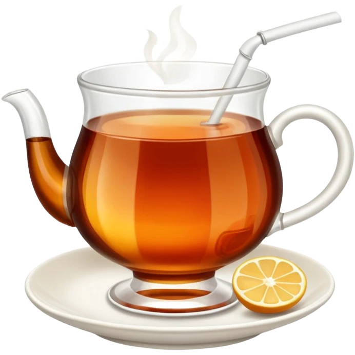 Turkish tea in the turkish tea cup emoji