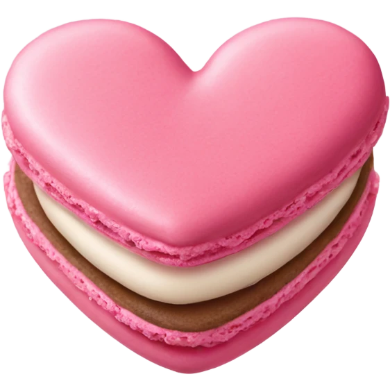Pink heart macarons emoji