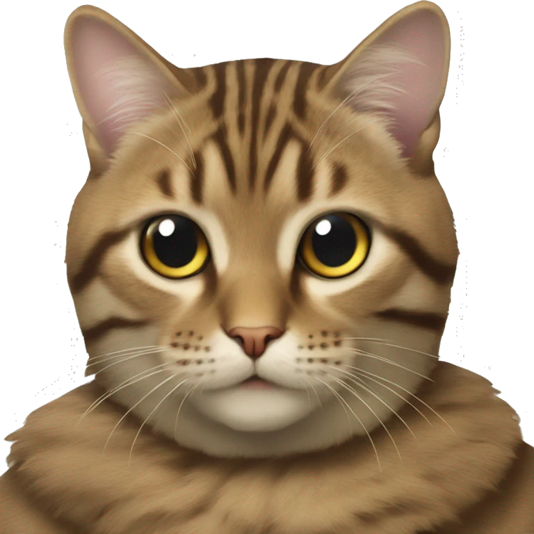 Кот в рубашке emoji