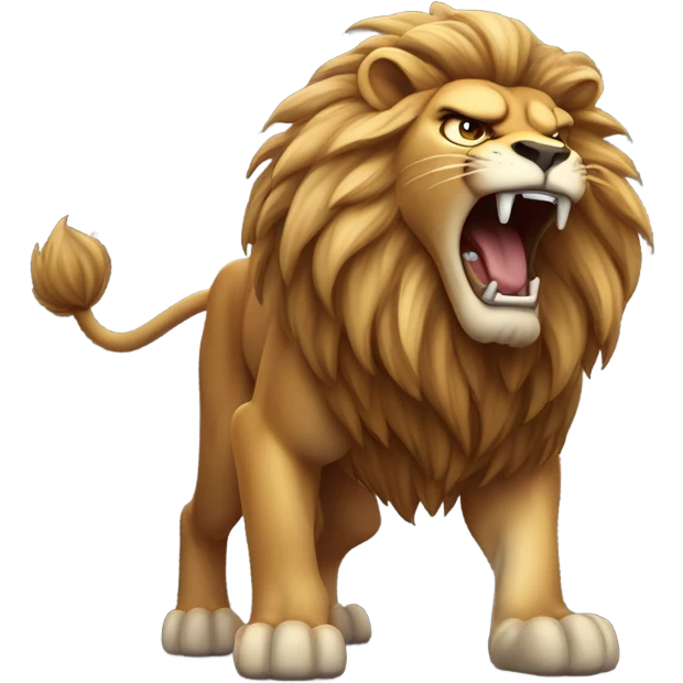 Angry lion emoji