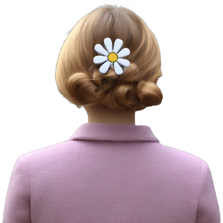 Flower hairclip big  emoji