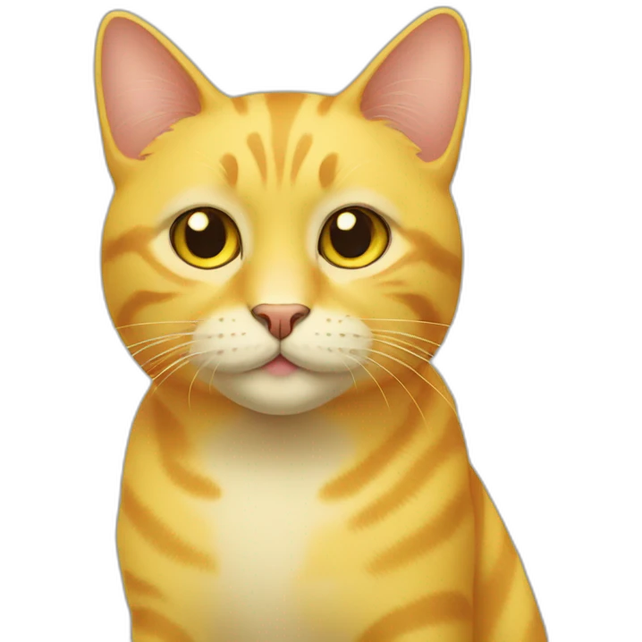 Yellow cat emoji
