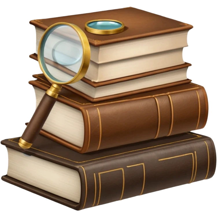 stack of pathology books with a magnifying glass emoji