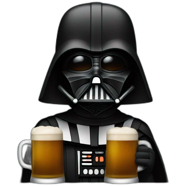 Dark vador beer emoji