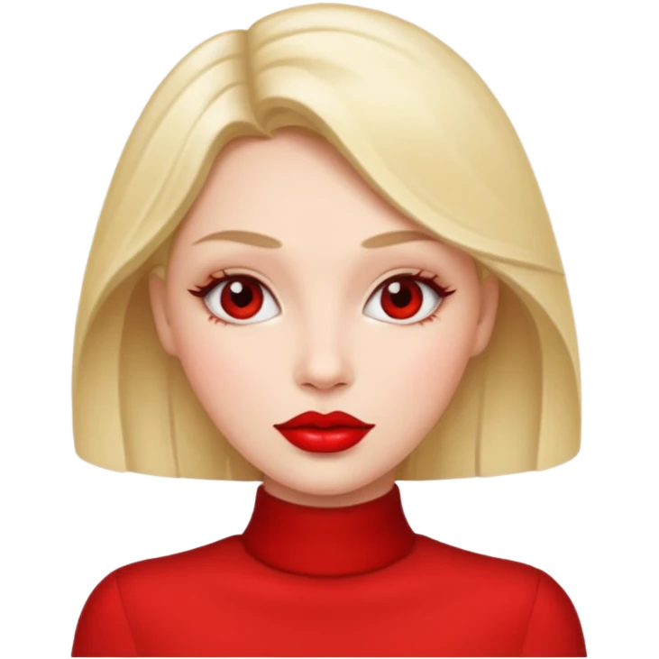 woman red lips emoji
