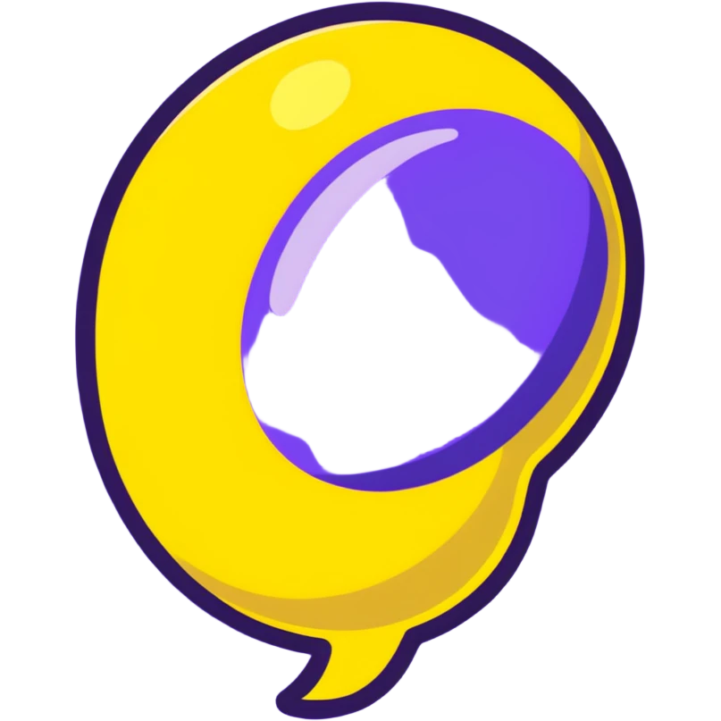 yellow bubble emoji