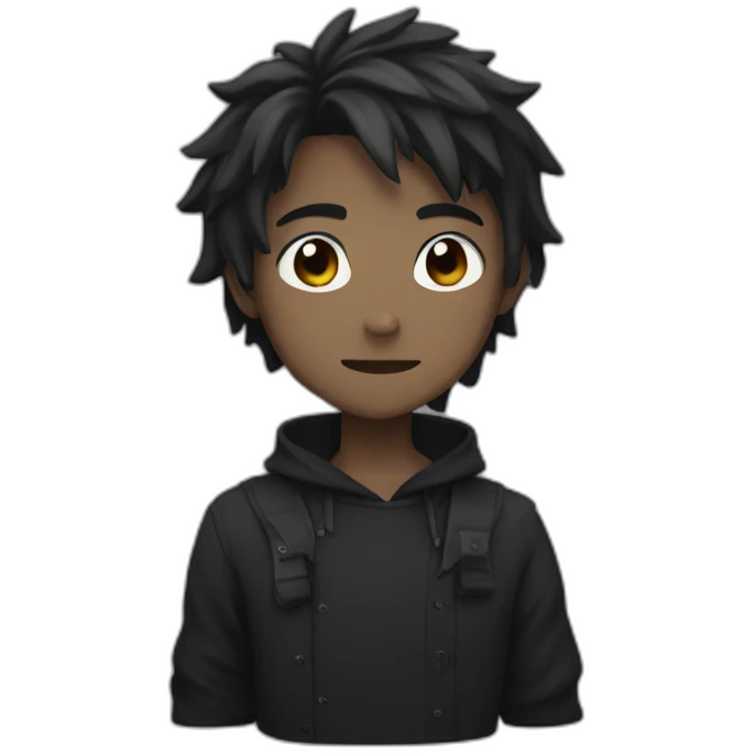 Dark anime emoji
