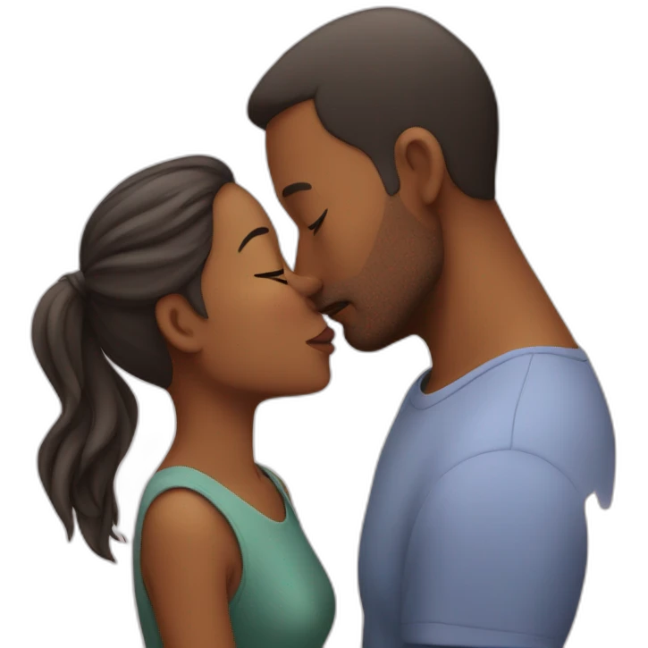 Dad kiss mom emoji