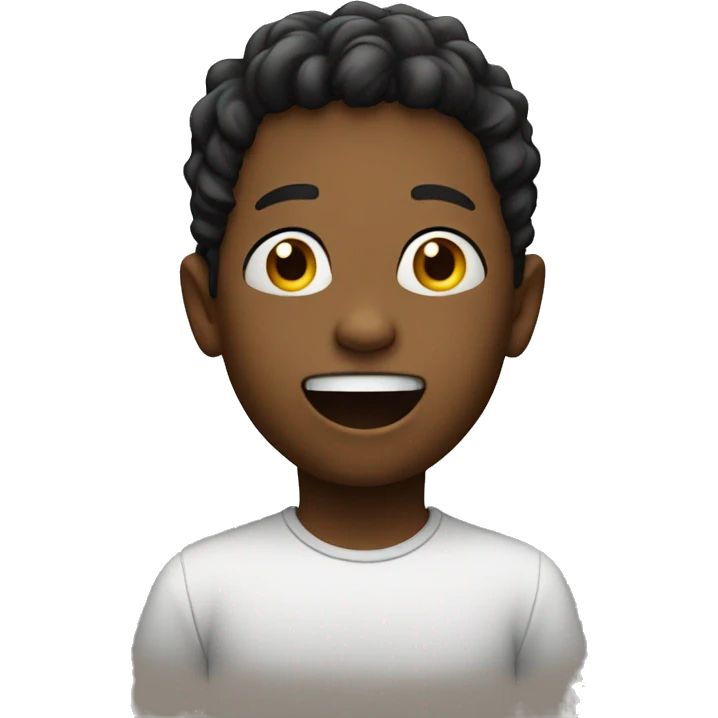 Kid singing emoji