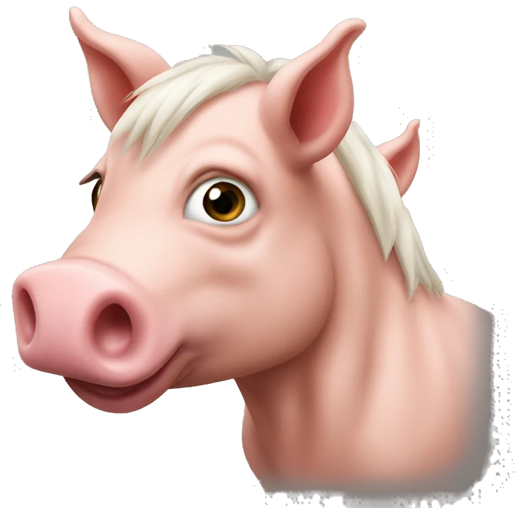 Pig horse emoji