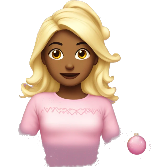 Girly christmas emoji