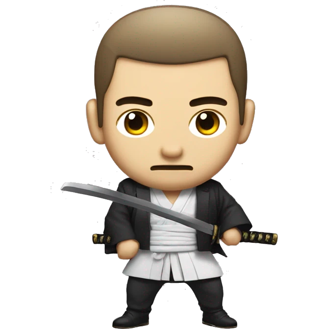 Japanese Yakuza with Samurai Sword but Private Equity emoji