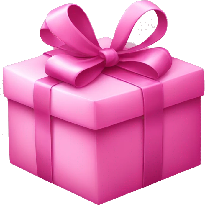 Pink present emoji