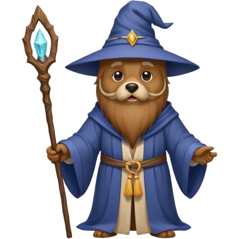 Dog wizard emoji