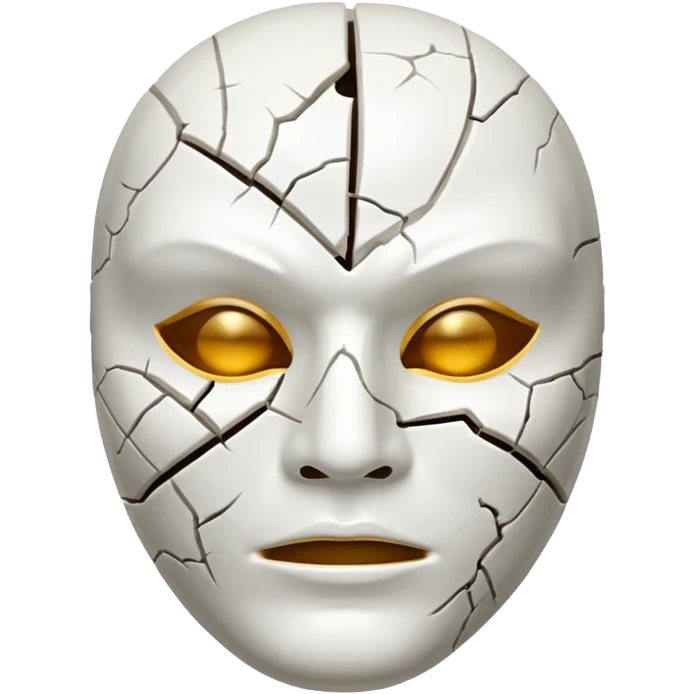 Máscara rachada emoji