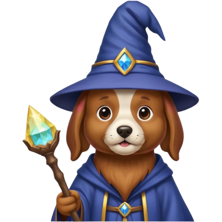 Dog wizard emoji