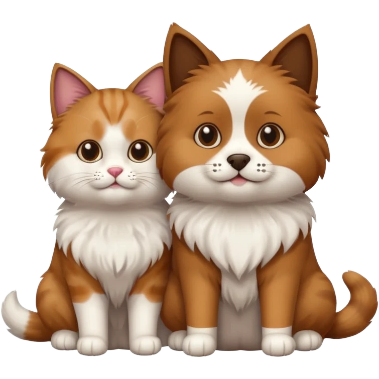 cat dog emoji