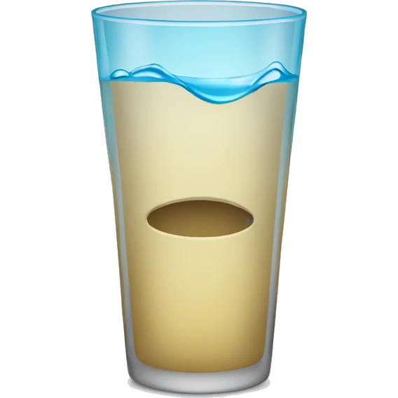 Vaso con agua emoji