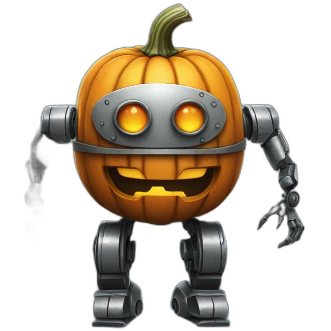 robot pumkin emoji