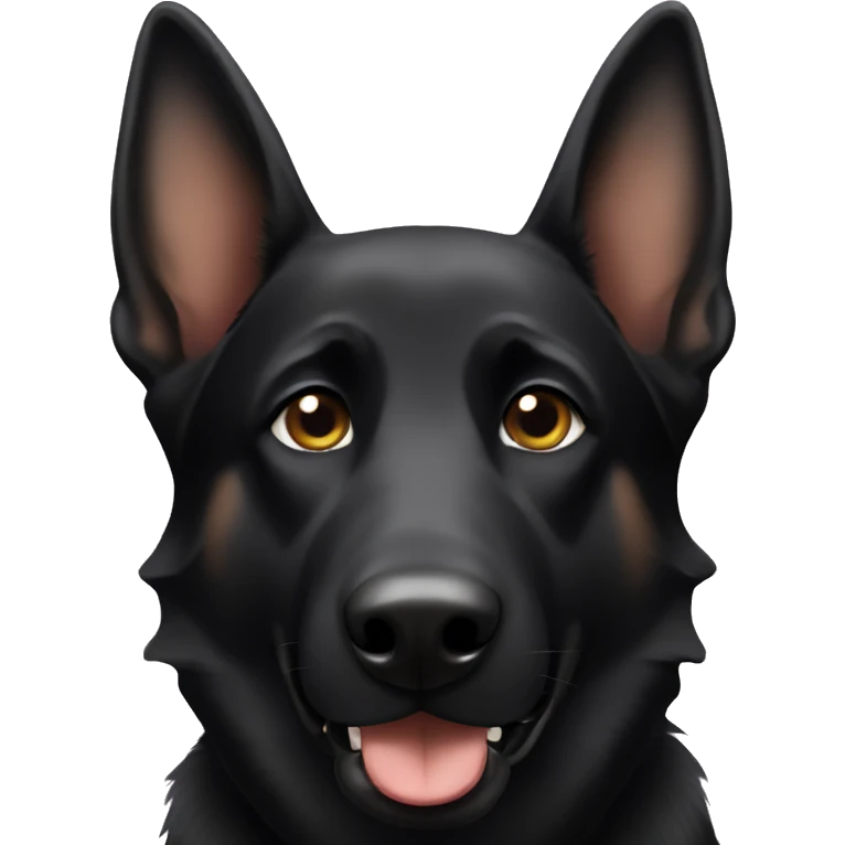 Black German shepherd  emoji