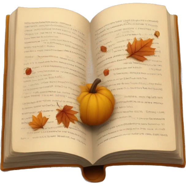 open book, dark coverage, aesthetic atmosphere, autumn vibe emoji