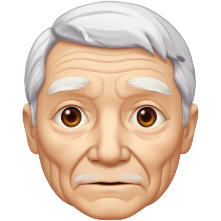 hazle mas arrugas , cabello blanco emoji