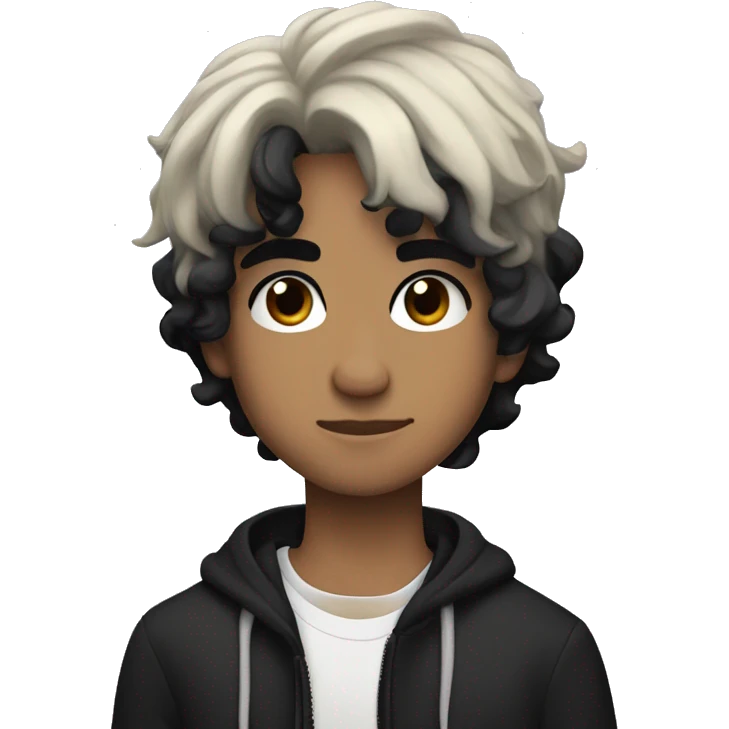 Dominic Fike with black hair emoji