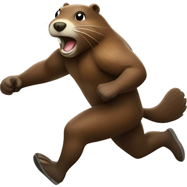 Running beaver  emoji