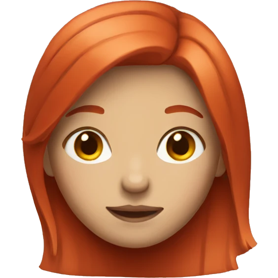 Girl with red hair  emoji