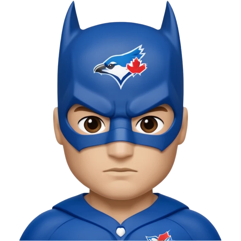 Batman in Toronto Blue Jays uniform emoji