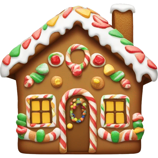 gingerbread house emoji