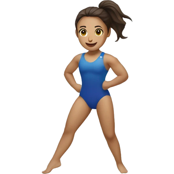 Una gimnasta rítmica  emoji