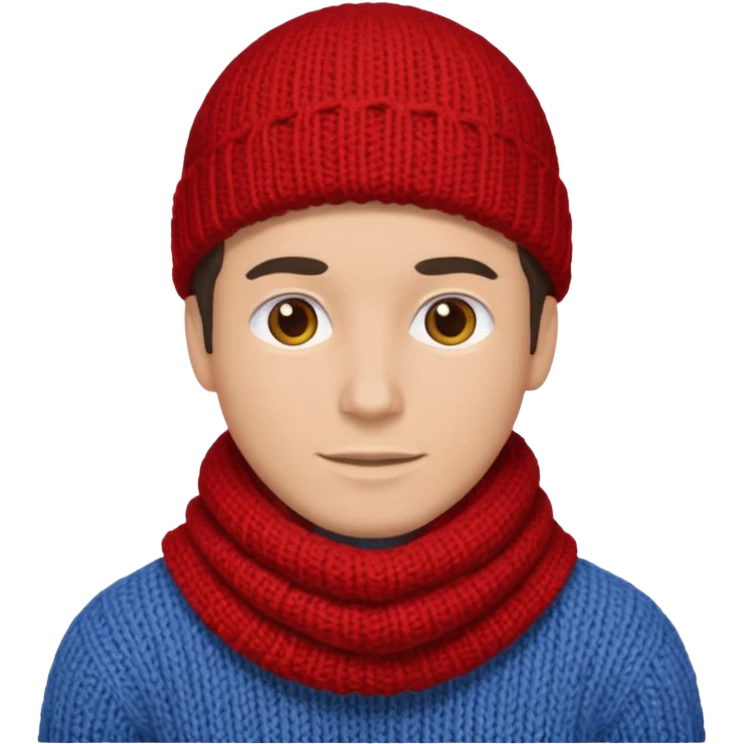 Man with red scarf emoji