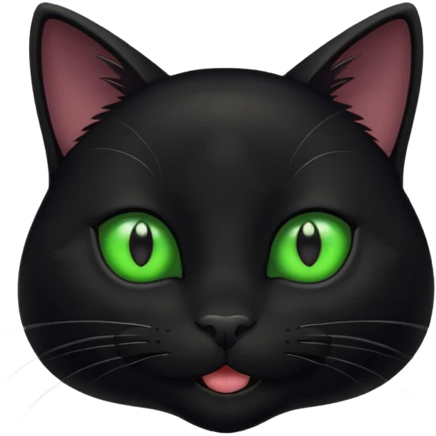 happy black cat emoji