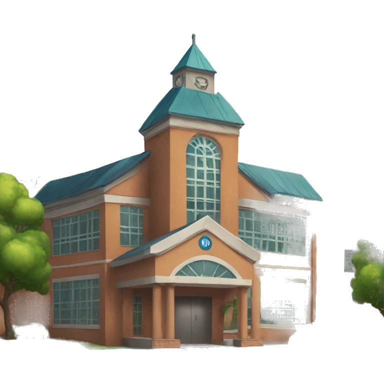school with school sign emoji