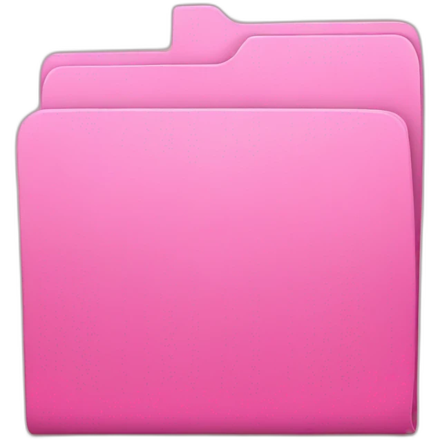 pink folder emoji
