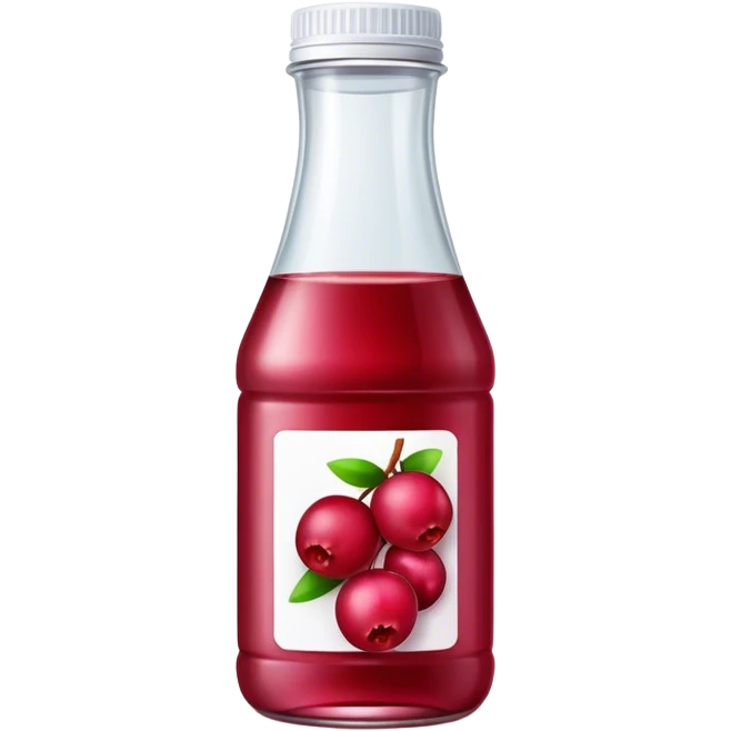 Bottle cranberry juice emoji