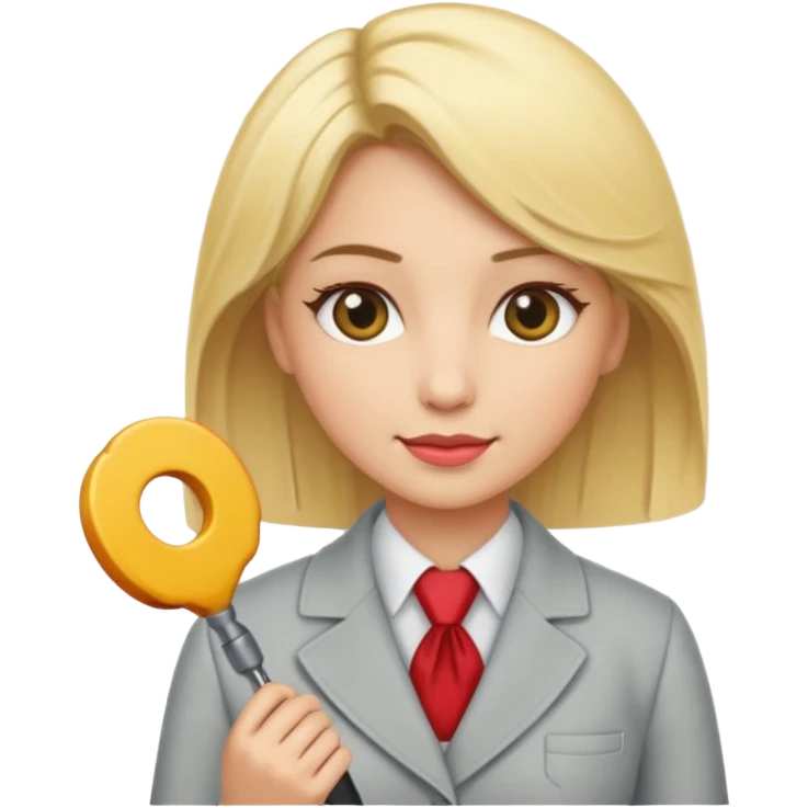 tailor woman with blonde hair emoji