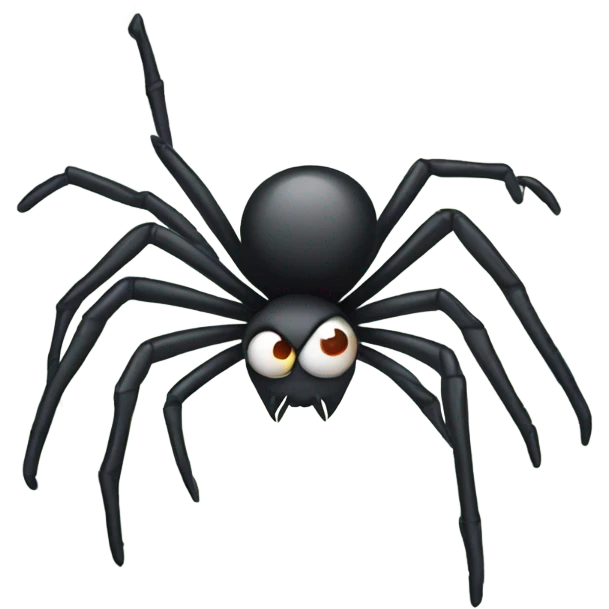 Spider on spider web emoji