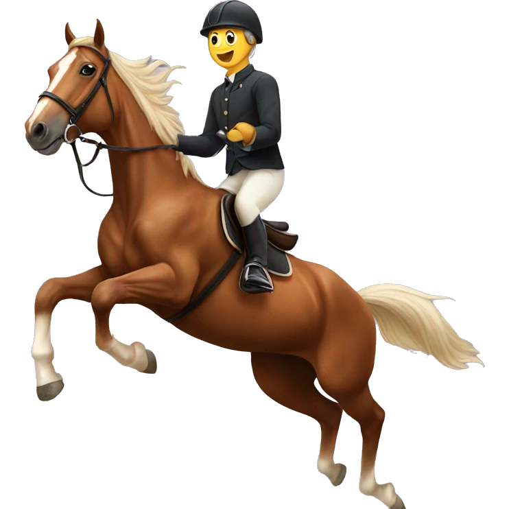 Horse is jumping emoji