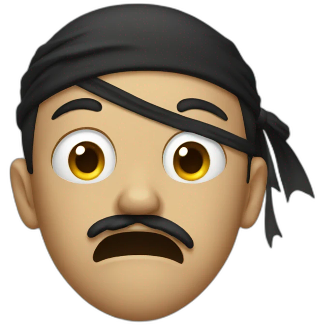 Crying Pirate emoji