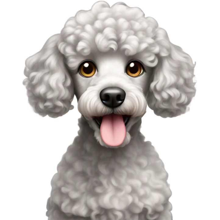Merle mini poodle emoji