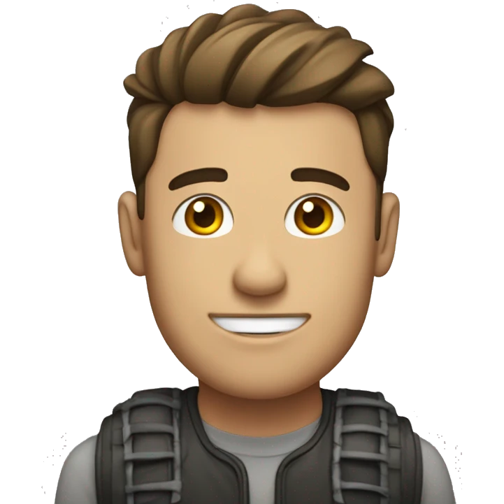 Man with sign saying “Flylo” emoji