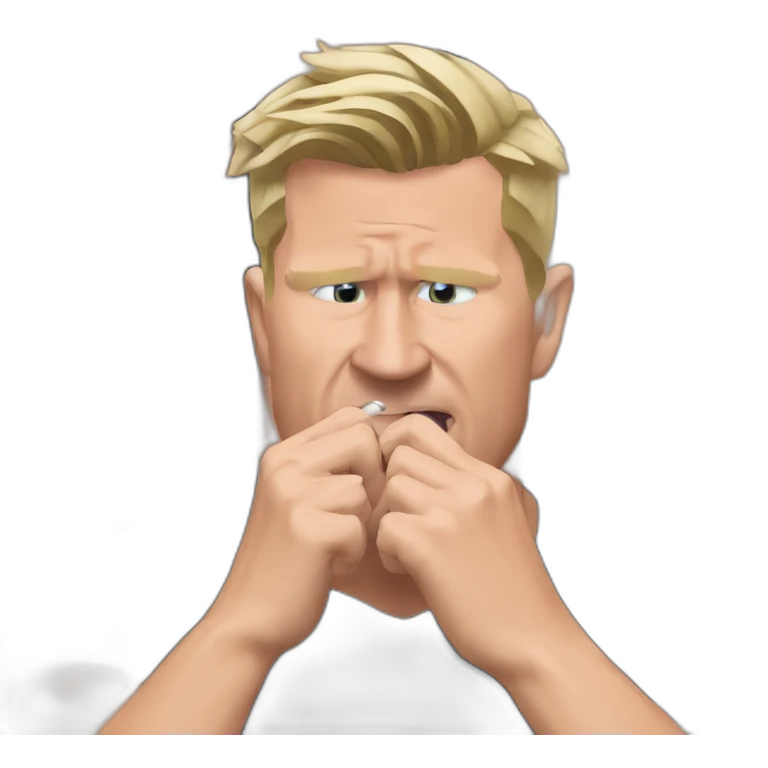 Eddie Howe biting nails emoji