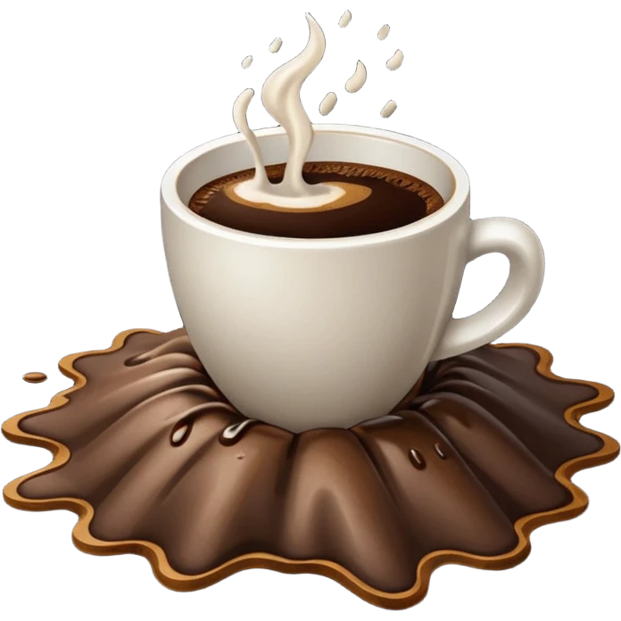 spiled coffee on the ground emoji