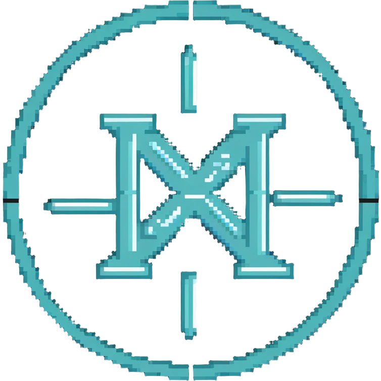 The Phoenician letter "𐤊" on a light blue circular background, Kaspa cryptocurrency logo emoji