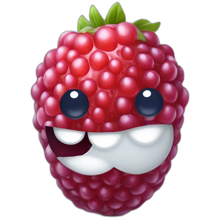 Fraise framboise myrtille emoji