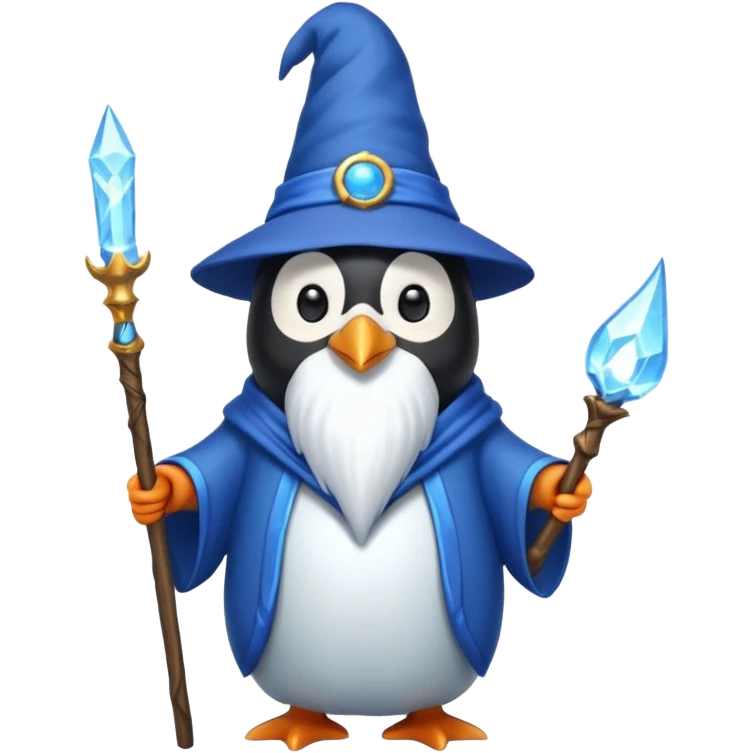 Penguin Wizard emoji