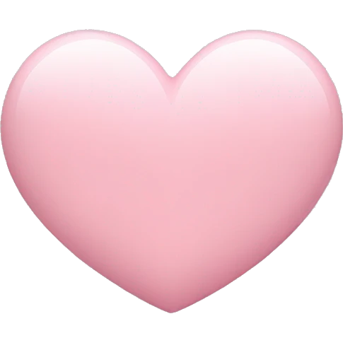 Light pink heart emoji